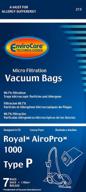 envirocare replacement micro filtration vacuum bags for royal airopro type p canisters (7 bags + 1 filter) логотип