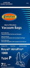 img 2 attached to EnviroCare Replacement Micro Filtration Vacuum Bags for Royal AiroPro Type P Canisters (7 Bags + 1 Filter)