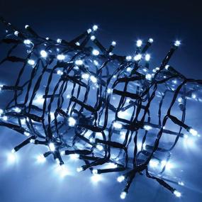 img 2 attached to 🌟 Binval Solar Fairy Christmas String Lights 2-Pack - 72ft 200LED, Ideal Ambiance Lighting for Outdoors, Patios, Lawns, Landscapes, Fairy Gardens, Homes, Weddings, Holiday Parties, and Xmas Trees in White