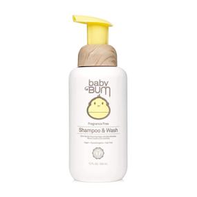 img 4 attached to Bum Baby Shampoo & Wash - Tear-Free, Foaming Soap for Sensitive Skin with Coconut Oil - Fragrance-Free, Gluten-Free, Vegan - 12 FL OZ