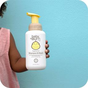 img 1 attached to Bum Baby Shampoo & Wash - Tear-Free, Foaming Soap for Sensitive Skin with Coconut Oil - Fragrance-Free, Gluten-Free, Vegan - 12 FL OZ