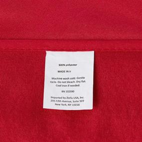 img 2 attached to 🛏️ Красная двуспальная юбка на кровать Brielle Home Stream Essentials - Декорирование вашего спального помещения.