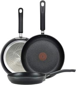 img 4 attached to 🍳 T-fal E938S3 Professional Nonstick Fry Pan Cookware Set - 3-Piece, 8"/10.5"/12.5", Black