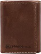 🧲 men's accessories - id stronghold trifold wallet for blocking logo