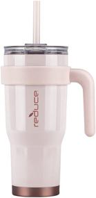 img 4 attached to Stainless Steel 24oz Mug Tumbler with Handle – Keeps Drinks Cold for 24 Hours – Sweat Proof, Dishwasher Safe, BPA Free – Cotton, Opaque Gloss Finish