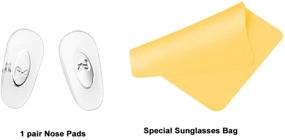 img 3 attached to Upgrade Your Ray B6335 Sunglasses 🕶️ Repair Kit with HiCycle2 Push-in Nose Pads (Silver)