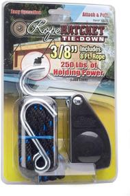 img 4 attached to 🔒 Rope Ratchet 10020 3/8" Rachet Straps: Reliable Rachet Tie Down with 8' Solid Braided Polypropylene Rope - 250 lbs Weight Capacity