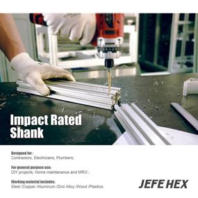 img 1 attached to 🔧 High-performance JEFE HEX Cutting Tools for Titanium, Aluminum, and Plastics