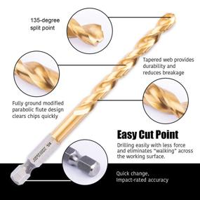 img 3 attached to 🔧 High-performance JEFE HEX Cutting Tools for Titanium, Aluminum, and Plastics