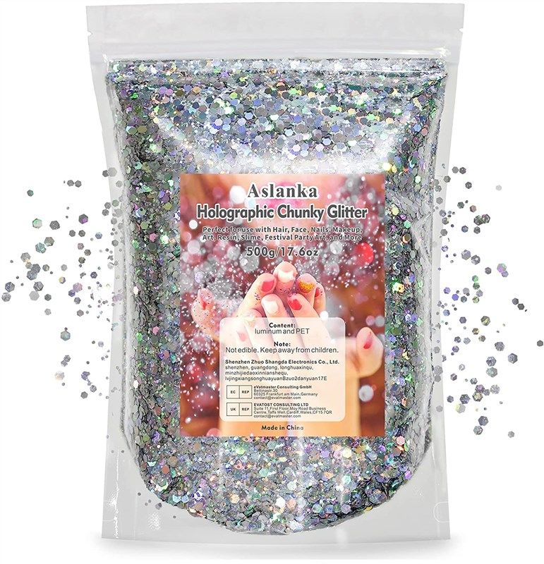 15 Pcs Set Chunky Glitter for Resin Epoxy Crafts and Nail Art 