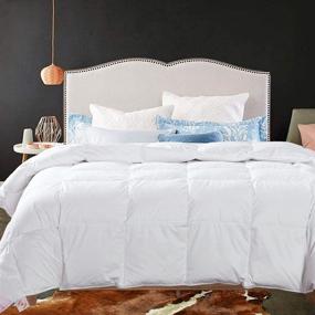 img 4 attached to 🛏️ Maple Down Soft King Size Comforter - All-Season Down Alternative Duvet Insert Quilted with Corner Tabs - Lightweight Breathable Brushed Microfiber - Machine Washable (106"x90")