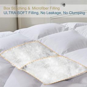 img 1 attached to 🛏️ Maple Down Soft King Size Comforter - All-Season Down Alternative Duvet Insert Quilted with Corner Tabs - Lightweight Breathable Brushed Microfiber - Machine Washable (106"x90")