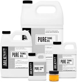 img 2 attached to 🎨 Versatile and Food-Grade: 1 Gallon Real Milk Paint with Pure Tung Oil for Wood Finishing, Cutting Boards, Outdoor Furniture, Butcher Blocks, Wood Flooring - Waterproof Solution