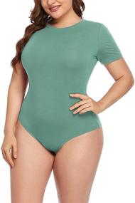 img 1 attached to POSESHE Extender Bodysuit Jumpsuit 3X Large Women's Clothing in Bodysuits
