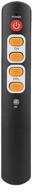 📱 smart learning remote control with large buttons for stb, dvd, dvb, hifi, vcr, and tv - universal 6-key remote controller (orange) logo