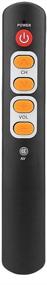 img 4 attached to 📱 Smart Learning Remote Control with Large Buttons for STB, DVD, DVB, HiFi, VCR, and TV - Universal 6-Key Remote Controller (Orange)