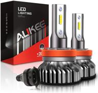 💡 автолампы aukee h11 led, 50 вт 10000 люмен, очень яркие, 6000k h8 h9, набор для преобразования с чипами csp, идеальная замена для противотуманных фар низкого уровня. логотип