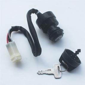 img 1 attached to 🔑 Ключ зажигания KIPA - улучшенный для YAMAHA Moto 4 YFM 225 250 350 ATV 1986-1994, Big Bear 350 YFM350 4WD 1990-1994, YFM350 Warrior 1987-1994, Moto-4 YFM250 1987-1994 - OEM замена # 1UY-82510-02