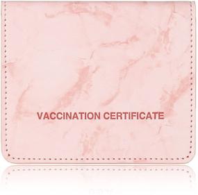 img 3 attached to Men's Leather Vaccination Certificate Holder - Optimal Protection for Vaccinations