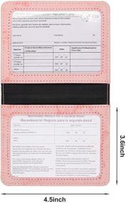 img 2 attached to Men's Leather Vaccination Certificate Holder - Optimal Protection for Vaccinations