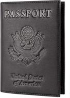 🛂 genuine leather passport holder travel accessories - stylish passport covers with blocking technology логотип