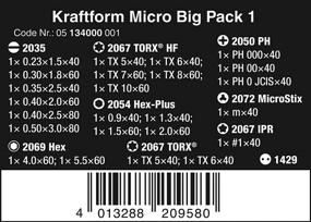 img 3 attached to 🔧 Набор отверток Wera Kraftform Micro Big Pack 1: 25 предметов для электронных приложений.