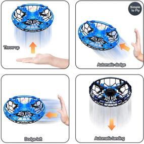 img 1 attached to 🚀 Tiagi Force X12 Scoot Hand Operated Drones: Ultimate Hands-Free Fun for Kids and Adults - Easy Indoor Light Up UFO Flying Balls - Perfect Toys for Boys and Girls (Blue/Red)