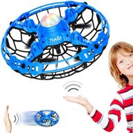 🚀 tiagi force x12 scoot hand operated drones: ultimate hands-free fun for kids and adults - easy indoor light up ufo flying balls - perfect toys for boys and girls (blue/red) logo