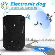 🚗 car radar detector - latest laser radar detectors with voice prompt speed, vehicle speed alarm system, led display, city/highway mode, 360 degree automatic detection - new model logo