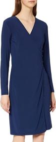 img 4 attached to TRUTH &amp; FABLE Women's V-Neck Wrap Dress - Amazon Brand