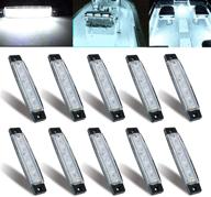 🚤 wimact marine boat lights: 12v waterproof interior navigation strip light for fishing pontoon yacht sailboat kayak (10pack) логотип