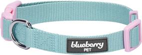 img 1 attached to 🐶 Chic Stylish Triangle Cotton Blend Neckerchief Bandana Dog Collars in 9 Patterns by Blueberry Pet