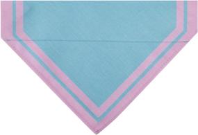 img 2 attached to 🐶 Chic Stylish Triangle Cotton Blend Neckerchief Bandana Dog Collars in 9 Patterns by Blueberry Pet