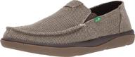 sanuk vagabond tripper slip charcoal men's shoes logo