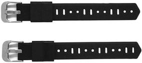 img 4 attached to 📿 Ремешок для часов Fitbit Flex/2 Alta Luxe с удлинителем - совместимое удлинение ремешка для более крупного запястья или ношения на лодыжке в черном цвете