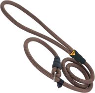 6' brown browning rope slip lead logo