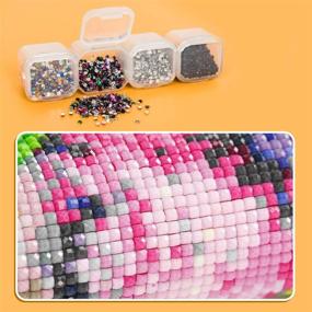 img 1 attached to 💎 Vumdua 6 Pack Diamond Embroidery Box, 28 Grids Plastic Bead Storage Case Containers – Diamond Painting Accessories Tool for DIY Art Craft