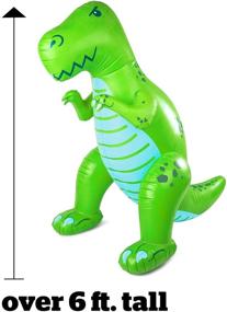 img 2 attached to 🦖 BigMouth Inc. Giant Inflatable Green Dinosaur Yard Summer Sprinkler, Stands Over 6 Feet Tall, Ideal for Summer Fun