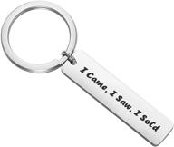 maofaed realtor gift real estate agent gift keychain - i came, i saw, i sold - perfect for him or her logo