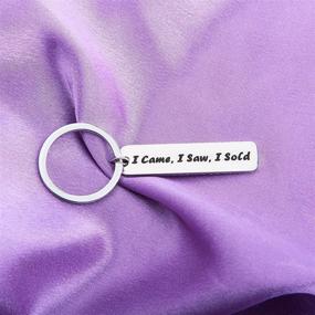 img 3 attached to MAOFAED Realtor Gift Real Estate Agent Gift Keychain - I Came, I Saw, I Sold - Perfect for Him or Her