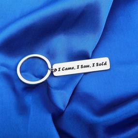 img 1 attached to MAOFAED Realtor Gift Real Estate Agent Gift Keychain - I Came, I Saw, I Sold - Perfect for Him or Her