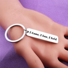 img 2 attached to MAOFAED Realtor Gift Real Estate Agent Gift Keychain - I Came, I Saw, I Sold - Perfect for Him or Her