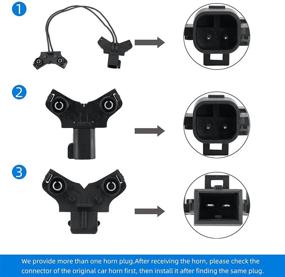 img 3 attached to 12-вольтовый водонепроницаемый улиточный горный тюнинг (110-125 децибел) совместимый с Ford (с тремя парами штекеров)