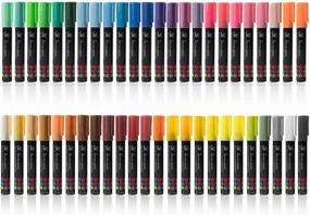 img 3 attached to JumpOff Jo - 48 Pack Liquid Chalk Markers – Neon, Metallic, and White for Creative Projects and Art