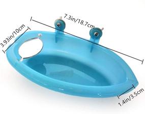 img 3 attached to Hypeety Portable Bathroom Accessories Blue Bird