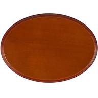 🪶 luna bean oval wood base for hand casting kit - 5x7" solid wood keepsake display with semi-gloss finish logo