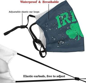 img 1 attached to 🌿 Outdoor Mask: 5-Layer Activated Carbon Filters for Effective Protection - Adult Men Women Bandana