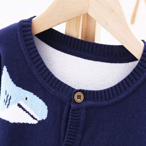 img 2 attached to 👕 Digirlsor Toddler Cardigan Sweatshirt Outerwear Boys' Clothes