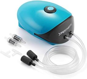 img 4 attached to 🐠 XpertMatic DB-366 Quiet Aquarium Air Pump: Powerful 127GPH 7W Oxygen Pump for 10-90 Gallon Fish Tank with 2 Outlets, Air Stones, Check Valves, and Tubes