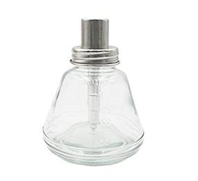 img 1 attached to 💅 Premium 6 Oz Clear Glass Dispenser Bottle with Stainless Steel Cap for Nail Polish Remover & Makeup Removal